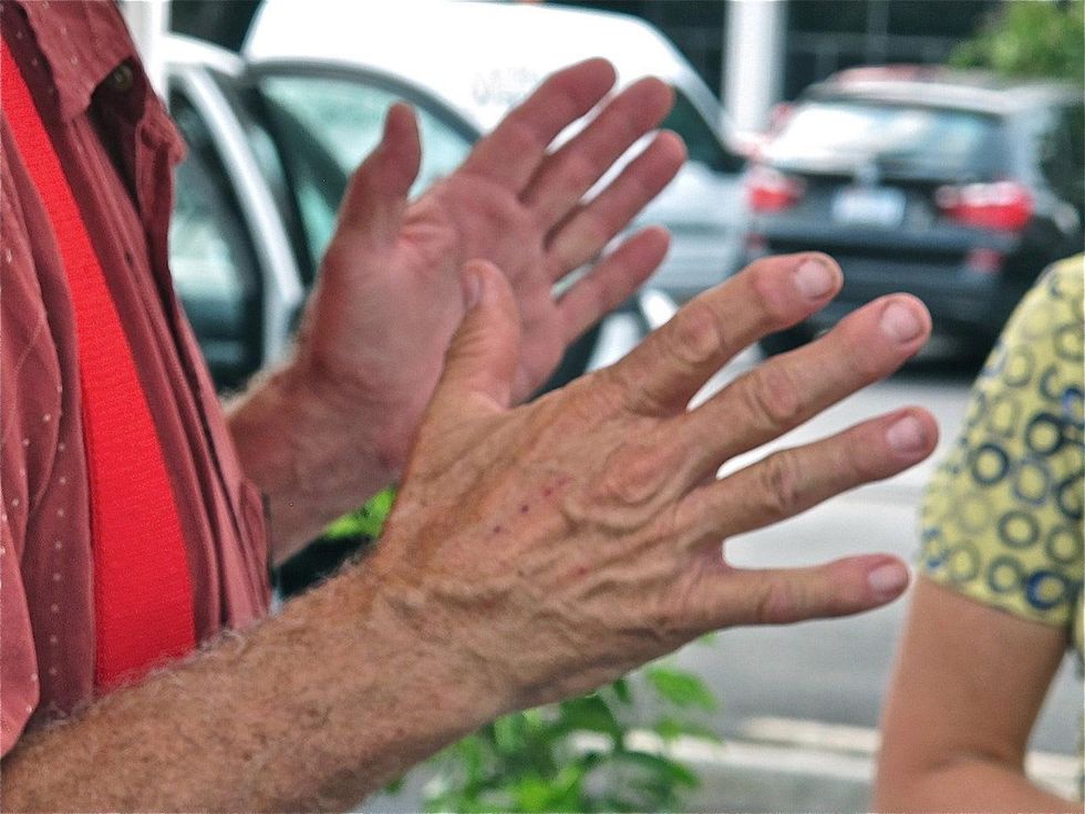 1 Katie Laughing Frog Farm October 2013 Working hands. As beautiful as the pumpkin