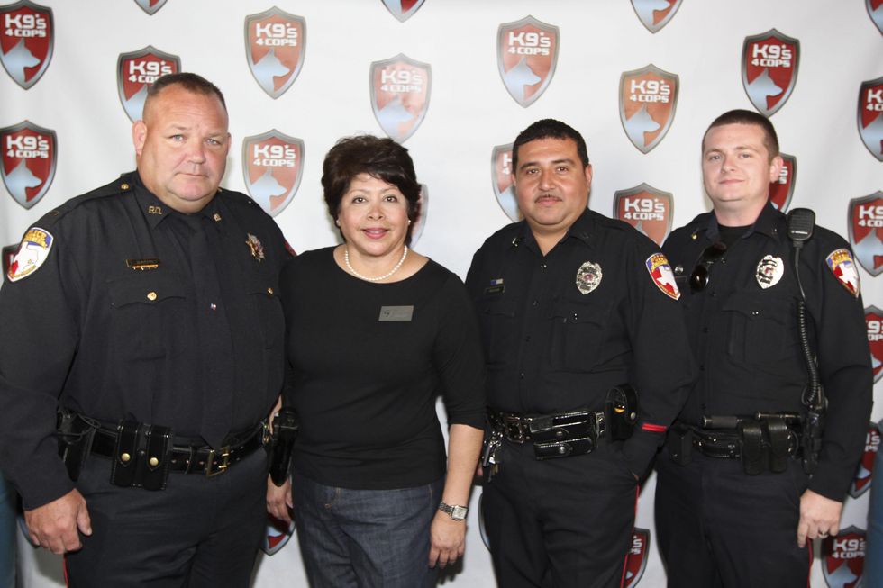 1 Kevin Northey, from left, Liz Lara Carreno, Gustavo Adame and Jon Gerald at K9s4COPS Unleased 2013