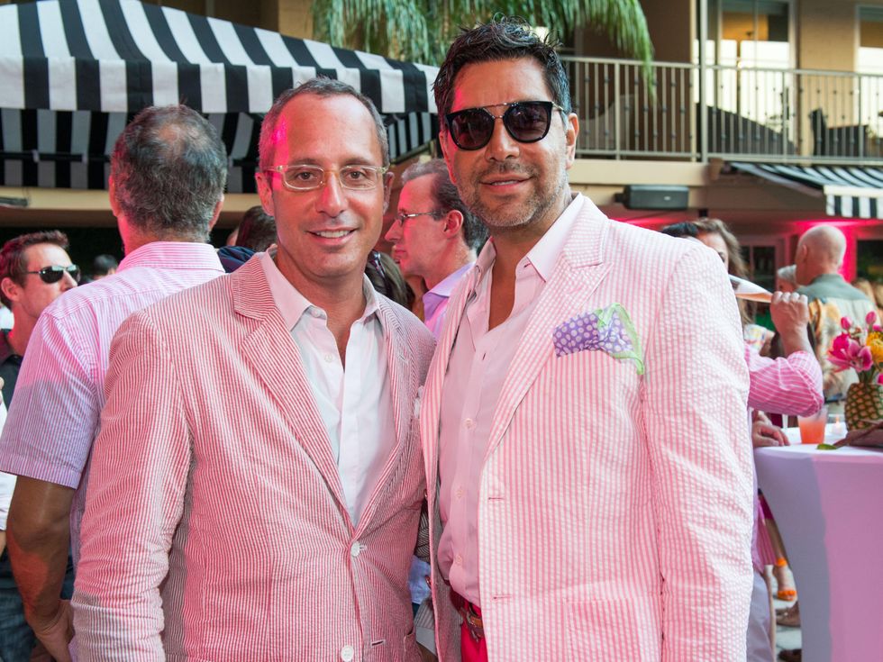 1 Mark Sullivan, left, and Ceron at the Pink Party at Hotel ZaZa July 2014