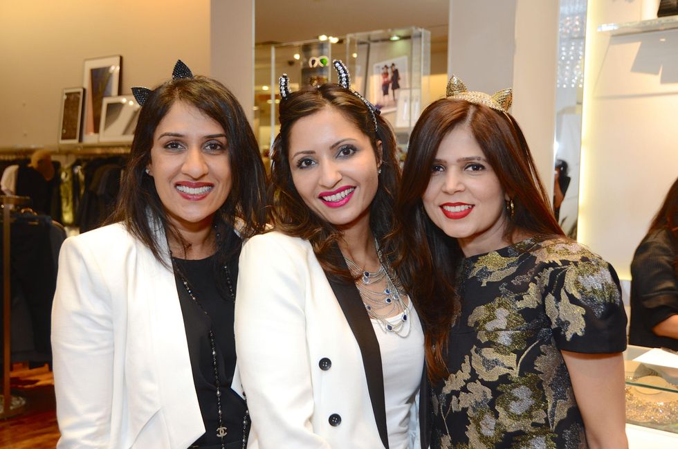 1 Reno Bhatti, from left, Shubnum Masood and Habiba Dhanani at Mandy Kao and Nihala Zakaria birthday party October 2014
