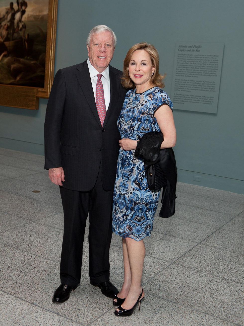 1 Rich and Nancy Kinder at the MFAH opening reception for American Adversaries October 2013