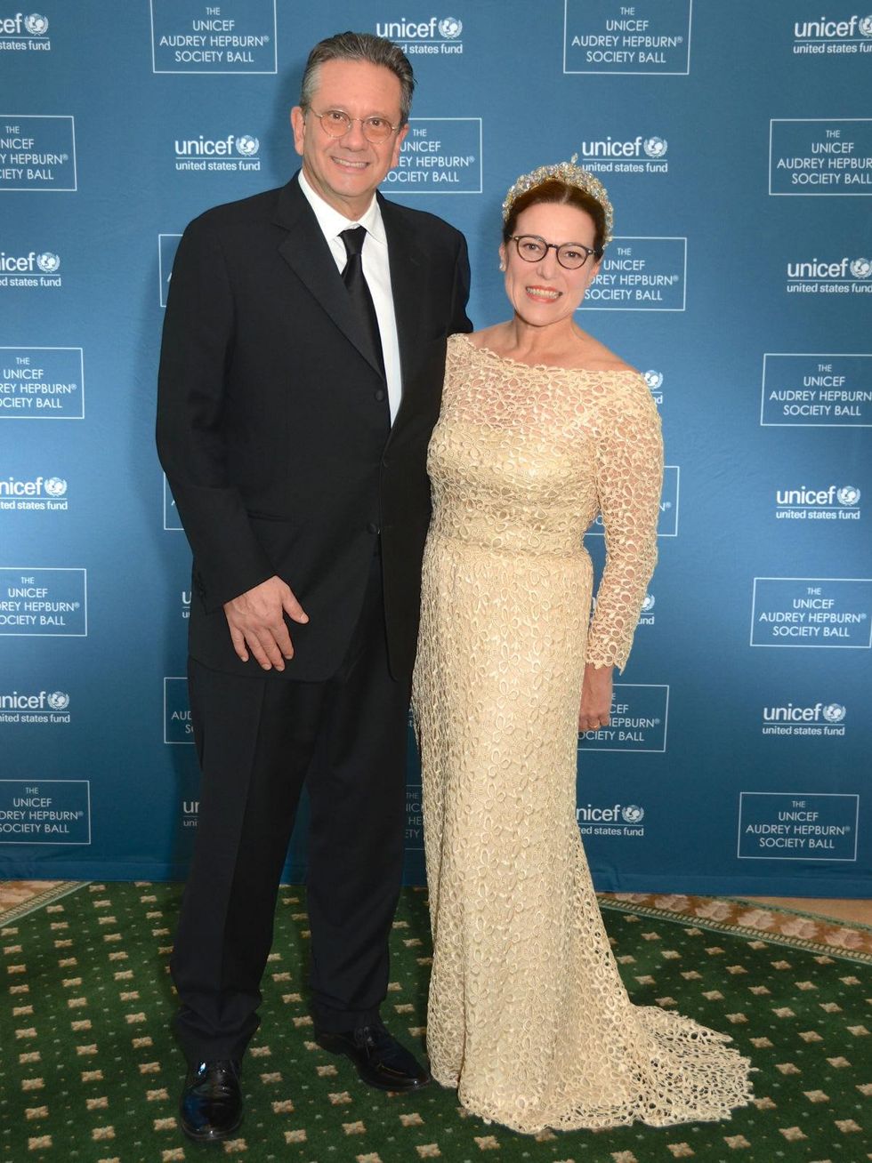 1 Sean Hepburn Ferrer and Karin Hofer at the UNICEF Gala October 2014