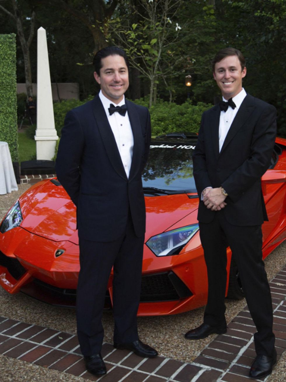 1 Todd Blue, left, and Kelly Wolf at the Lamborghini party September 2014