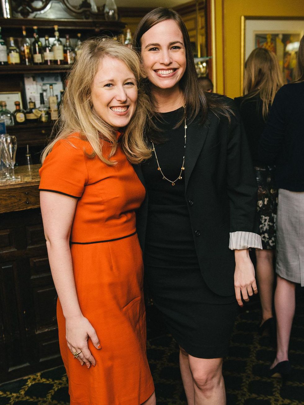 1 Tracey Keegan, left, and Tracy Leibovitz at the CultureMap Social at La Colombe d'Or February 2014