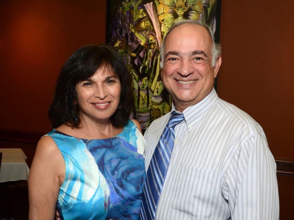 1 Urban Green happy hour August 2013 Phyllis Mandola, Tony Mandola