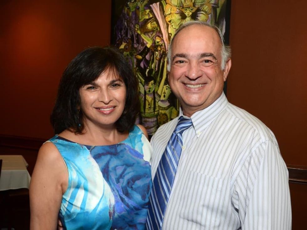 1 Urban Green happy hour August 2013 Phyllis Mandola, Tony Mandola