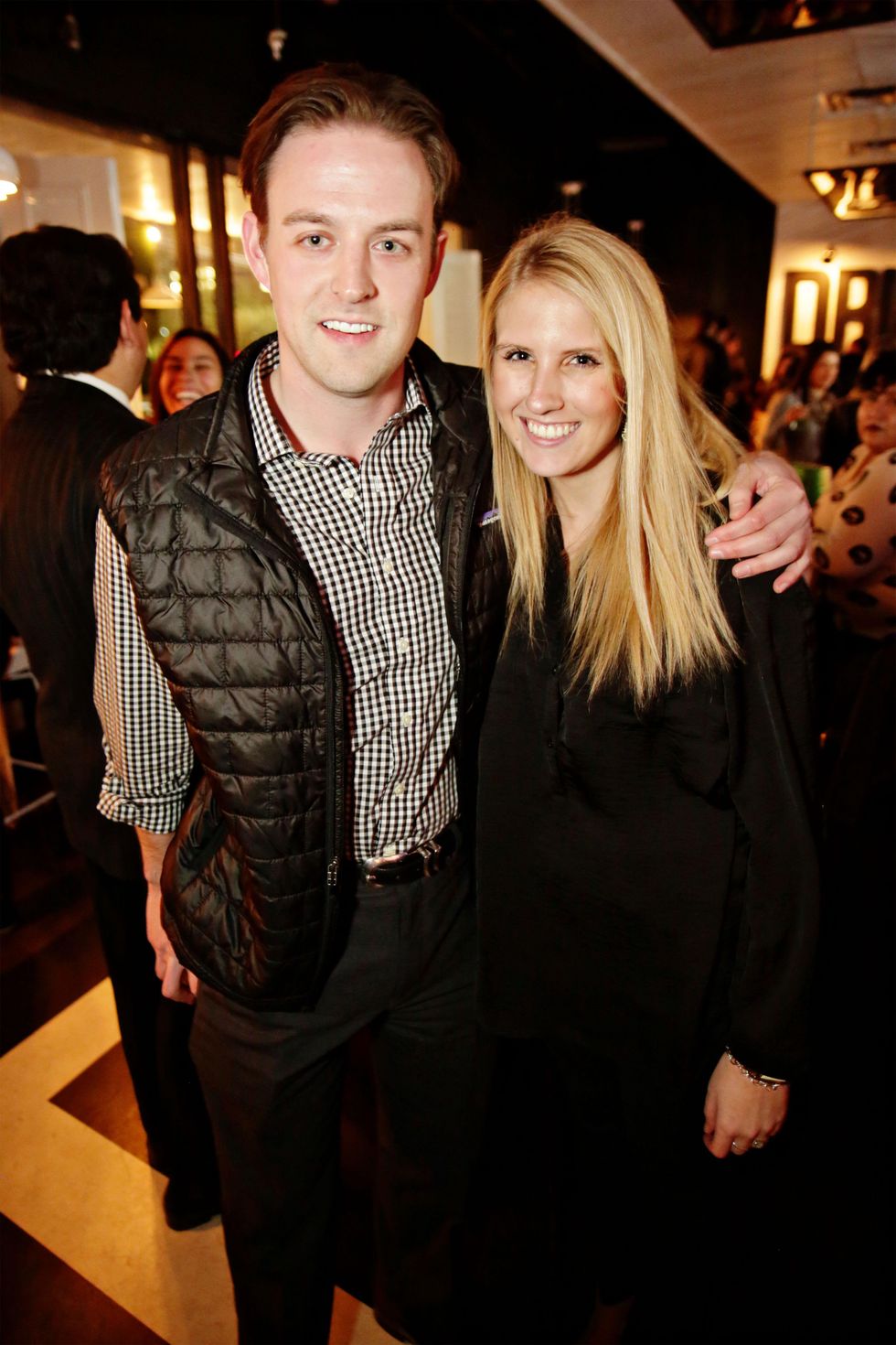 1 Will Fitzgerald and Kylie Conner at Gray\u2019s Public House Mardi Gras grand opening benefiting Urban Green February 2015