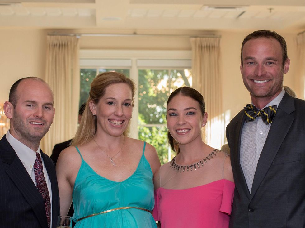 10 47 Jessie and Melissa Stowers, from left, and Jeremy and Jaquel Andrews at Raising the Barre April 2014