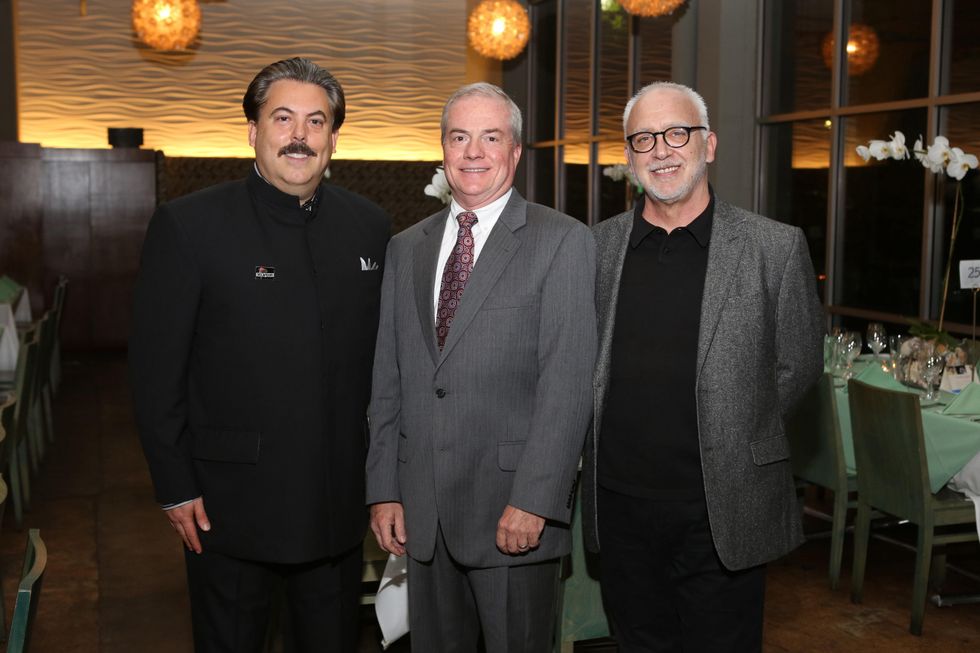 10 Alan Ratliff, from left, John Breckenridge and Bruce Lumkpin at TUTS' Vine & Dine November 2014