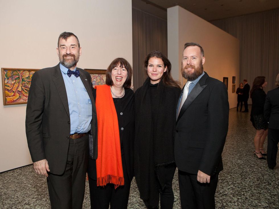 10 Bill Arning, from left, Alison de Lima Greene, Jessica Phifer and Mark McCray at the MFAH Georges Braque opening reception February 2014