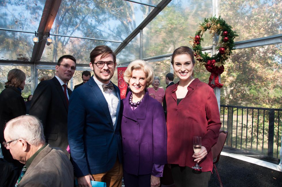 10 Christopher James Ray, from left, Terry Lin G. Neale and Mary Beth Nelson at the ROCO Yuletide Concert at Bayou Bend December 2014