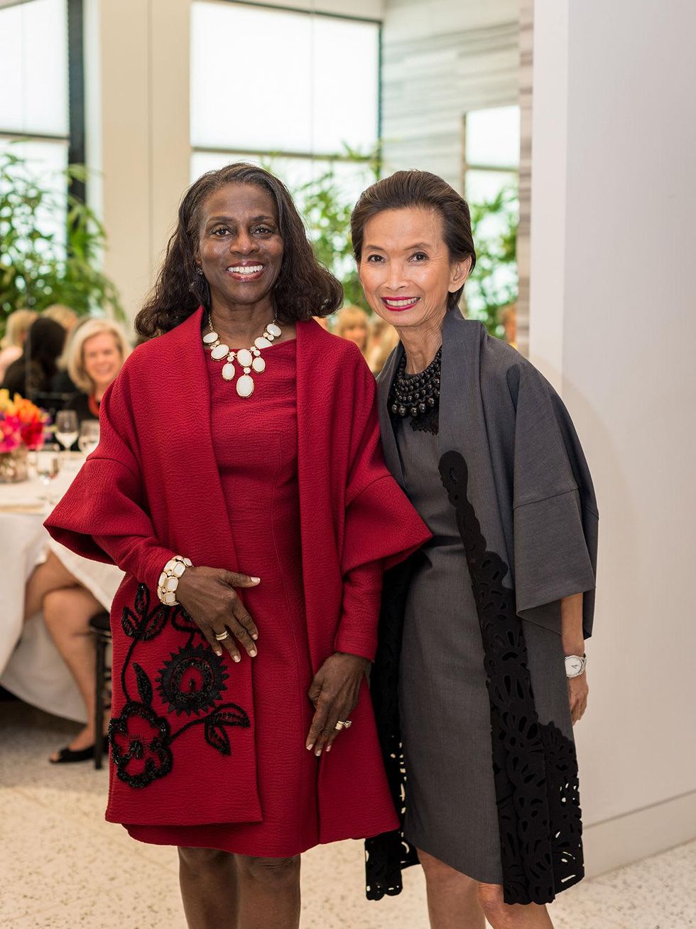 10 Clarease Yates, left, and Josie Natori at the Foundation for Teen Health Tootsies luncheon September 2014