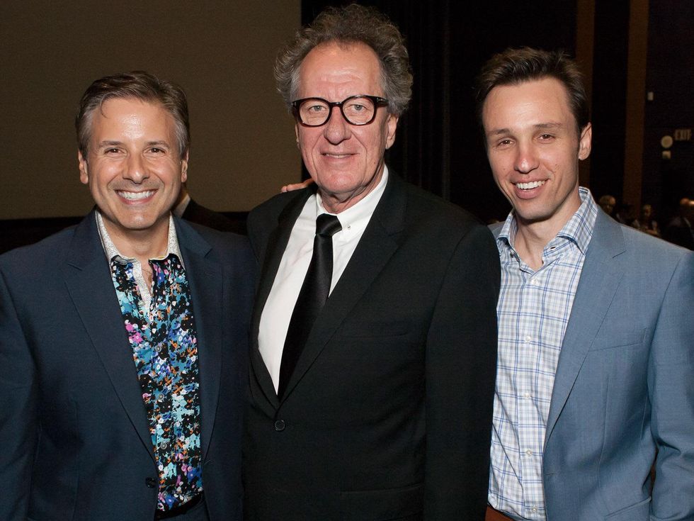 10 Ernie Manouse, Geoffrey Rush and 'The Book Thief' Author Markus Zusak at the The Book Thief screening November 2013