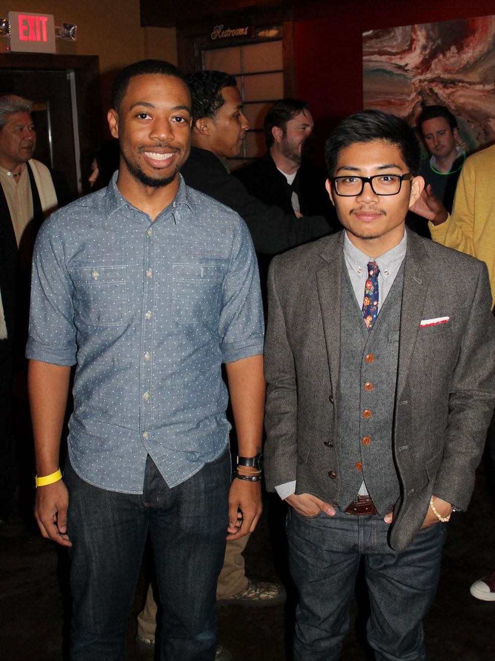 10 Ira Green, left, and Billy By at the Eleven XI party November 2013