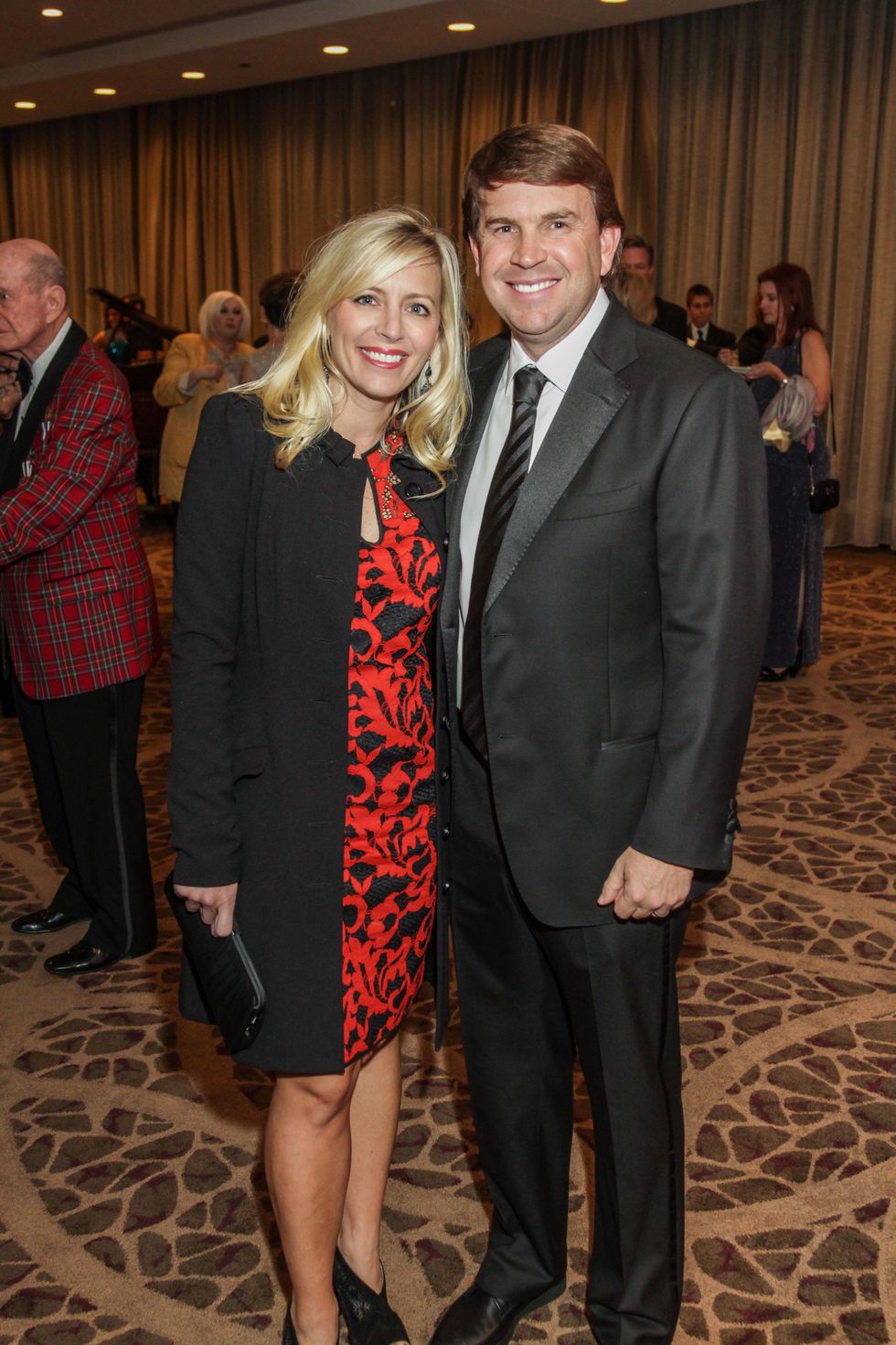 10 Jaci and Jim Smith Jr. at the Houston Baptist University Lou Holtz dinner November 2014