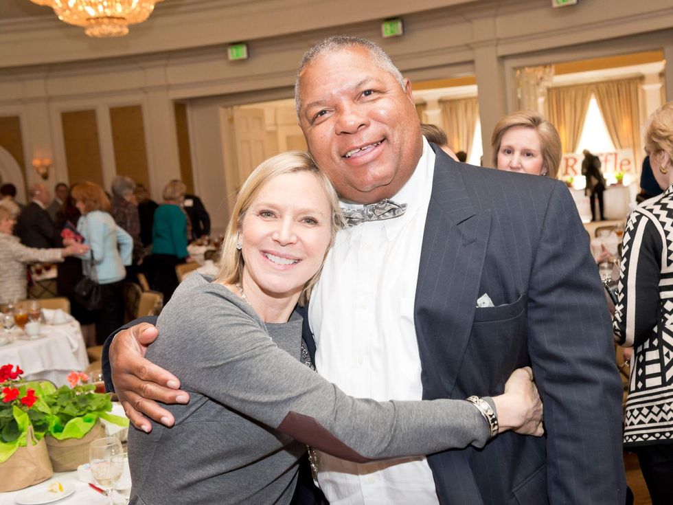 10 Lee Woodruff and Charles Davis at the Aphasia Recovery Center luncheon March 2014