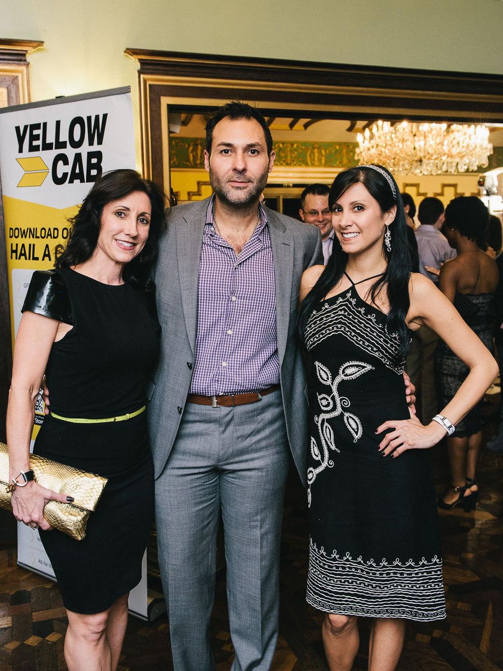 10 Leslie Hassen, from left, Robert Elder and Andi Chambers at the CultureMap Social at La Colombe d'Or February 2014