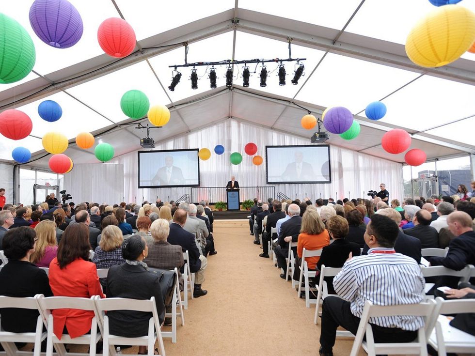 10 Mark A. Wallace speaking to attendees at the Texas Children's Hospital - The Woodlands groundbreaking February 2014