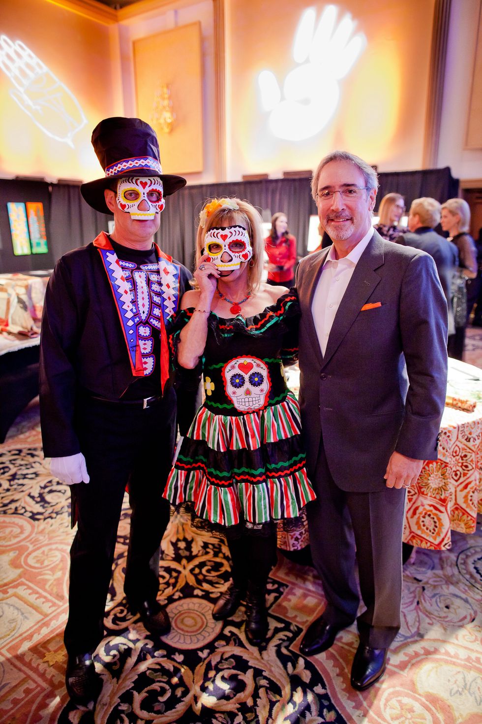 10 Marty and Karen Skolnik, from left, with Marshall Hoffman at the Orange Show Gala November 2014