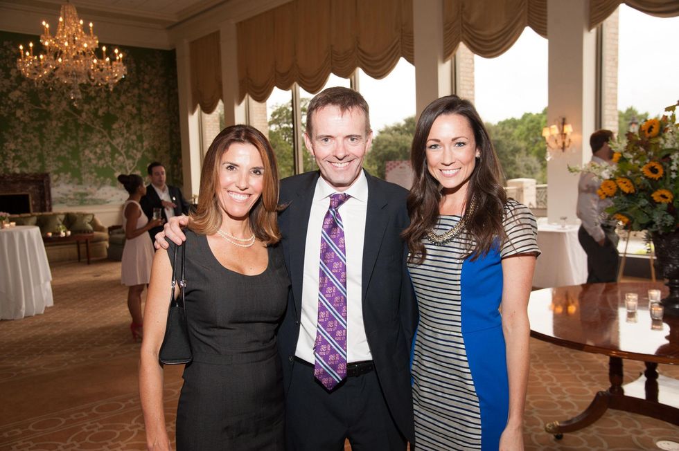 10 Michelle Meisenhalder, from left, Dr. Daniel Penny and Katie Pryor at the Houston Heart Ball Kickoff at River Oaks Country Club October 2014