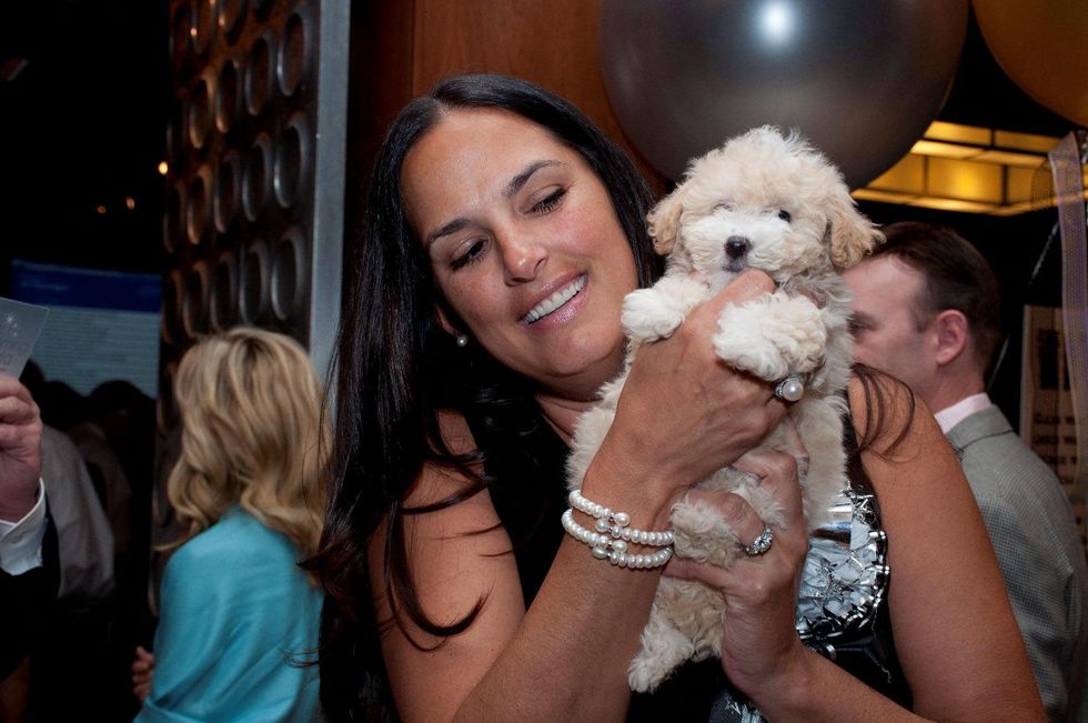 10 Michelle Putnik with Bella at the Spring Branch Education Foundation Gala October 2014