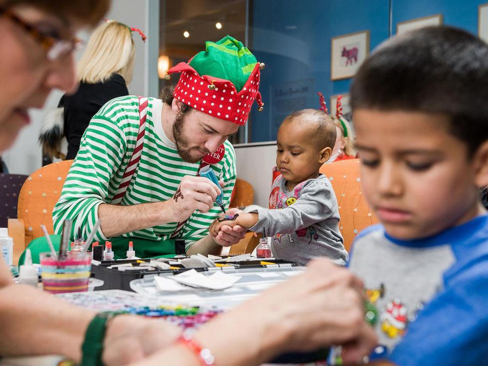 10 Santa at Texas Children's Hospital December 2013