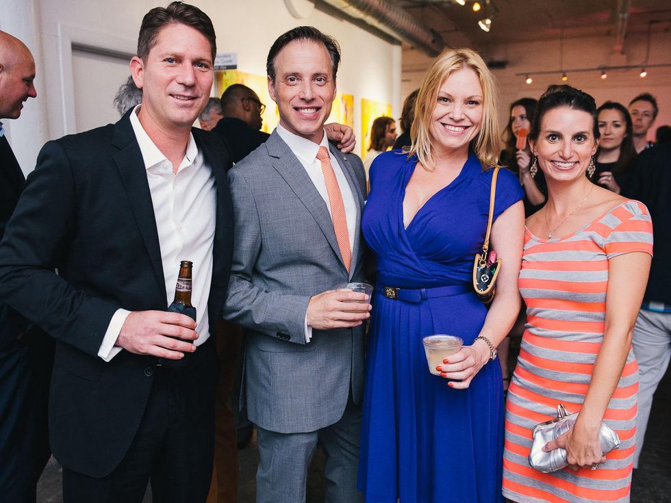 10 Shawn Virene, from left, Shepard Ross, Erin Hicks and Shelley Kanter at CultureMap's 2014 Tastemakers Awards May 2014