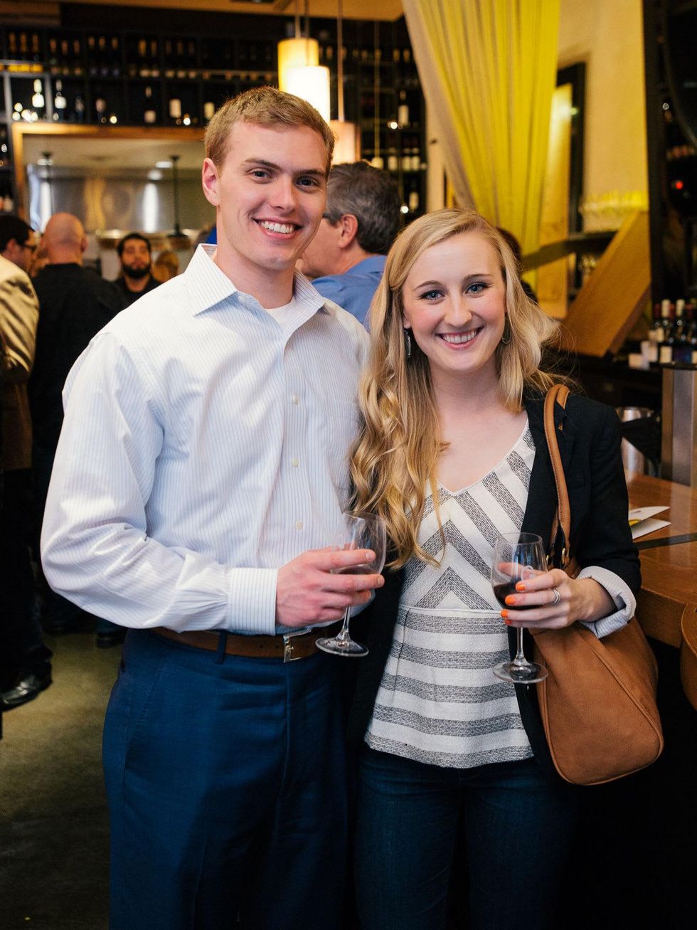 10 Steven Mickey and Allison Huseman at the Artesa wine tasting at Cru March 2014