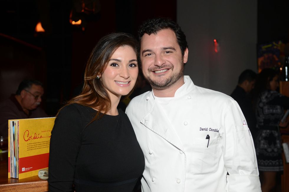 10 Sylia Gallegos and David Cordua at the Cordua cookbook event November 2013