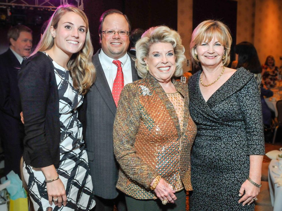 10, Trailblazers luncheon, February 2013, Haley Lyons Gillam, Ted Lyons, Joan Lyons, Stacey Lyons