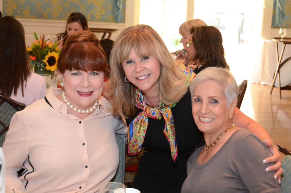 100 Barbara Van Postman, from left, Cyndy Garza Roberts and Alicia Booth at the Latin Women's Initiative Luncheon October 2014
