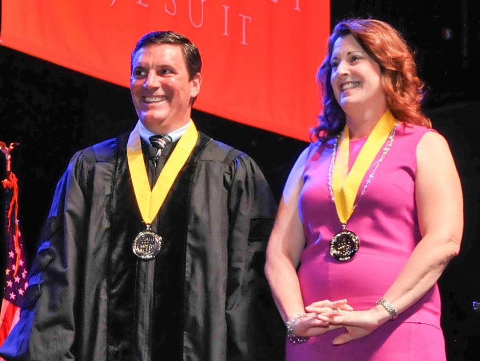 1006 Cristo Rey Jesuit graduation June 2013 John O'Shea, Charlene O'Shea