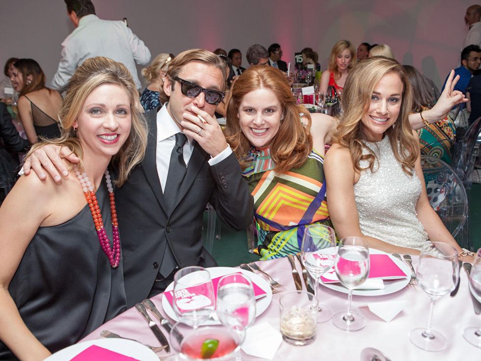 101 Meredith and Travis Hedemann, from left, Beverly Barrett and Michelle Mendenhall at the Blaffer Gala May 2014