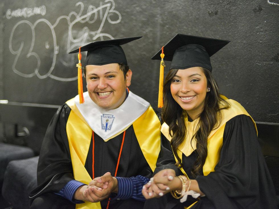 1014 Cristo Rey Jesuit graduation June 2013 Christian Ante, Jodie De La Cruz