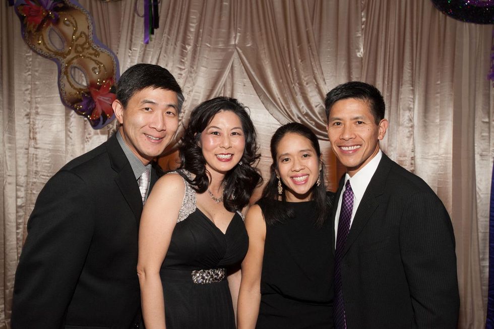 102 Dr. Sam and Terri Wang, from left, and Sofia and Dr. Richard Ou at the Eye Ball February 2015