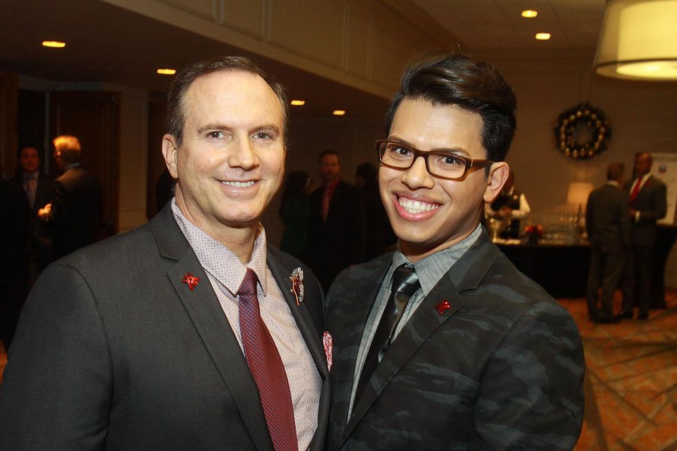 103 Richard Ray, left, and Anthony Dowd at the World AIDS Day luncheon.