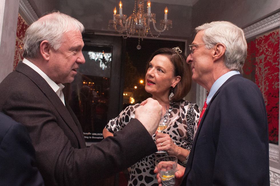 107 John Thrash, from left, with Sally and Philip Edmundson at the Stages Repertory Theatre Soiree Marie October 2014
