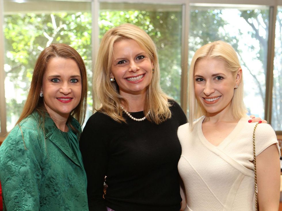 109 Mary D'Andrea, from left, Valerie Dieterich and Isabel David at the Houston Grand Opera Ball luncheon February 2014