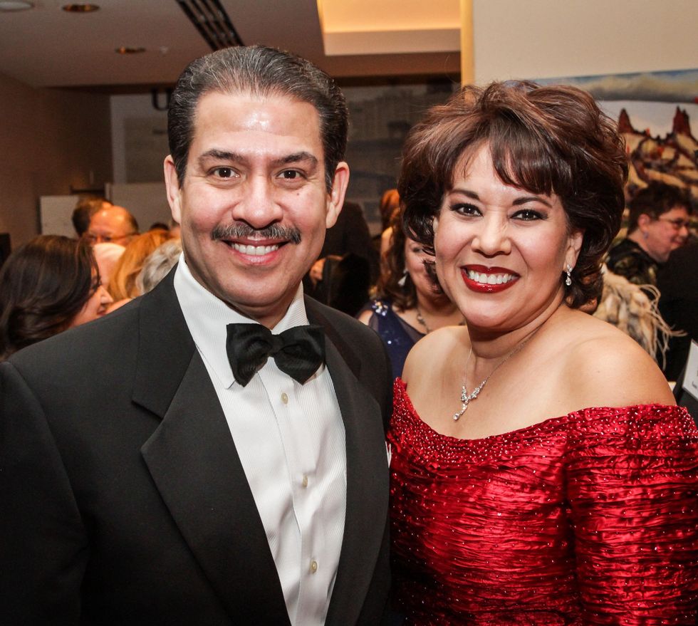 11 Adrian and Monica Garcia at the UH Downtown 40th anniversary gala January 2015