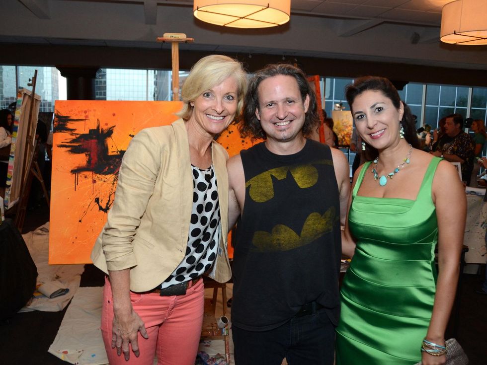 11 ARTcetera event at Houston City Club August 2013 Dana Tyson, Taft McWhorter, Deborah Elias