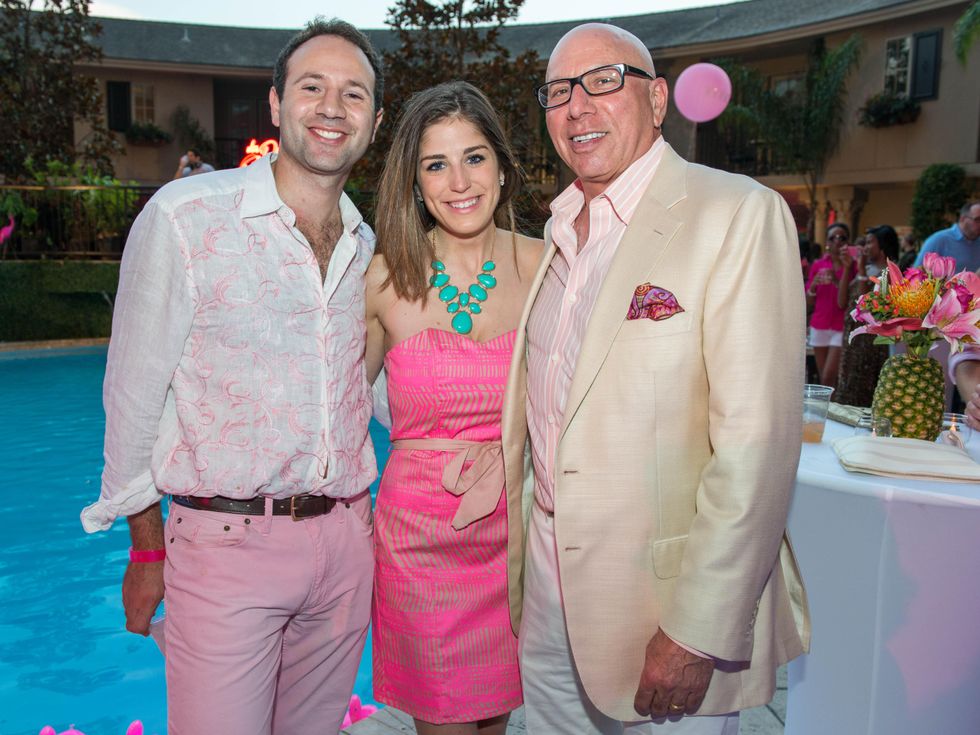 11 Ben Rose, fromleft, Laura Max Nelson and Dr. Franklin Rose at the Pink Party at Hotel ZaZa July 2014