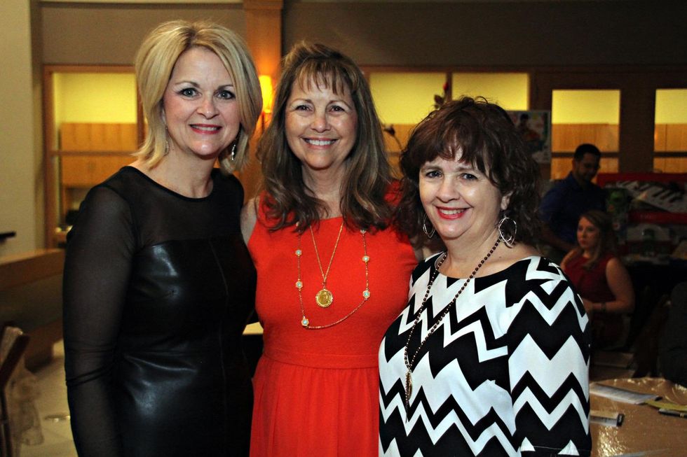 11 Cherry Sears, from left, Lynn Dodge and Jan Carper at the Mercedes-Benz of Sugar Land Cystic Fibrosis Event October 2014