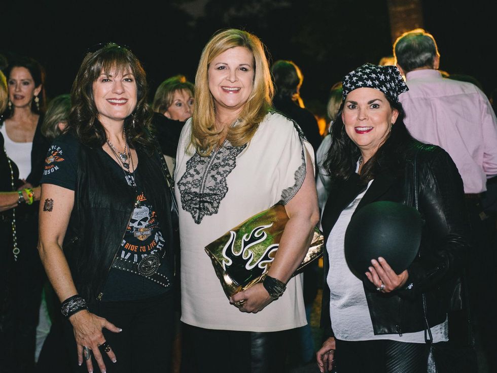 11 Ellie Francisco, from left, DeeDee Marsh and Lesha Elsenbrook at the Bayou Preservation Association's Born on the Bayou party October 2013