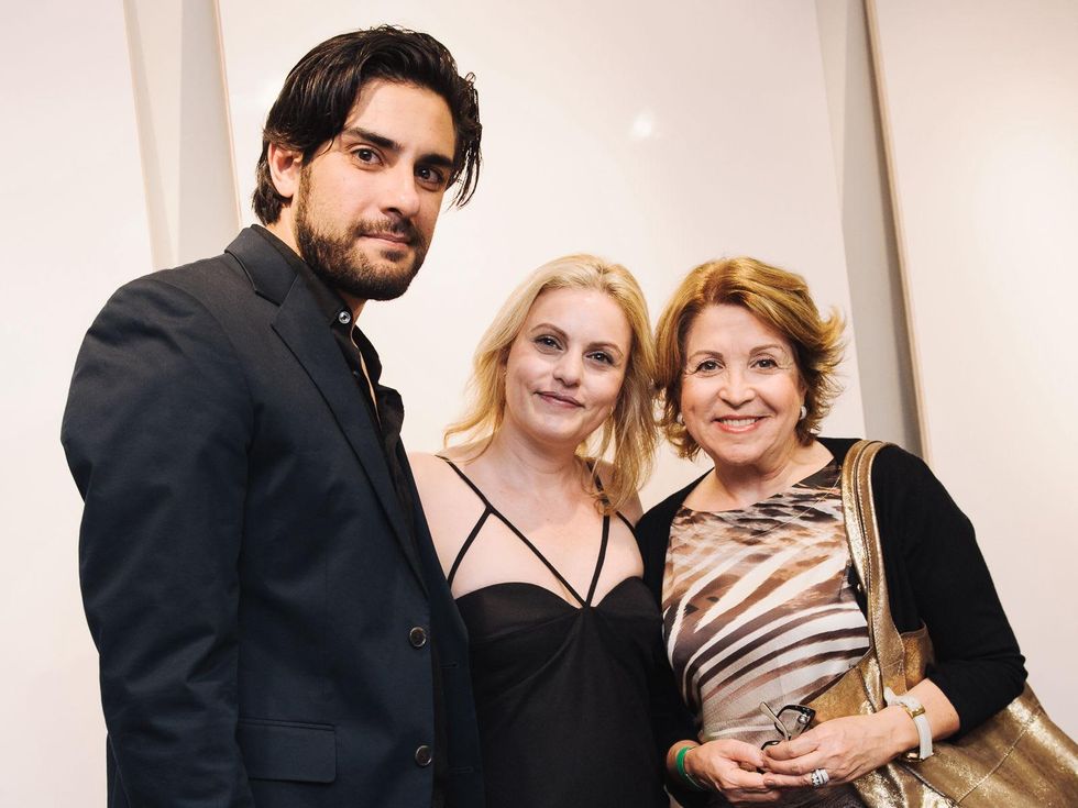 11 Houston Design Fair kick-off party April 2013 Alex Rosa, Tatiana Bacci, Marly Rosa