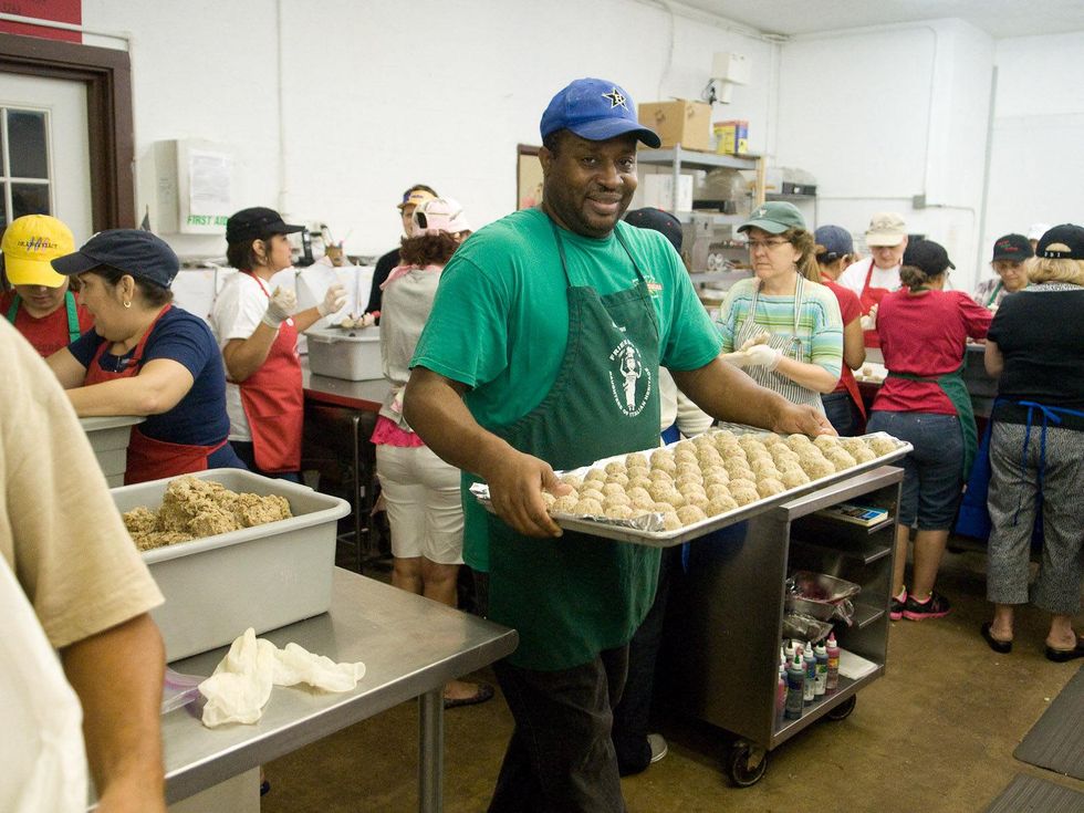 11 Houston Italian Festival meatball making October 2013