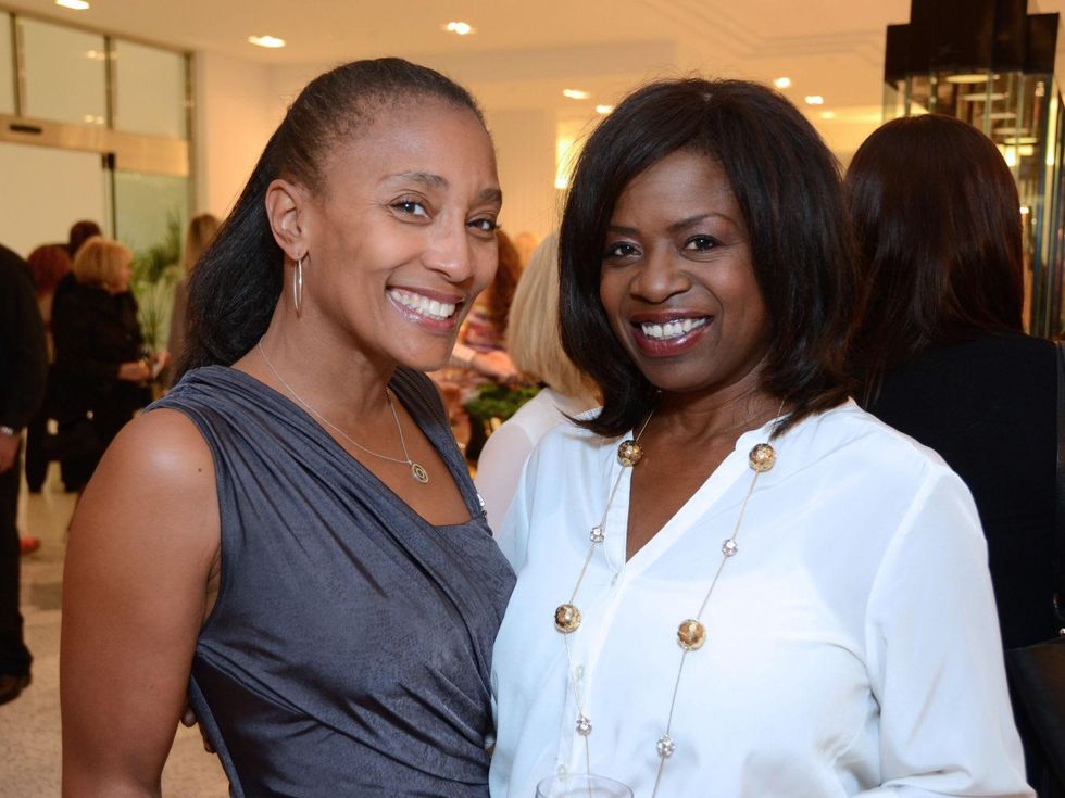 11 Jackie Fair, left, and Sharon Henderson Sanders at Fashion Gene at Tootsies May 2014