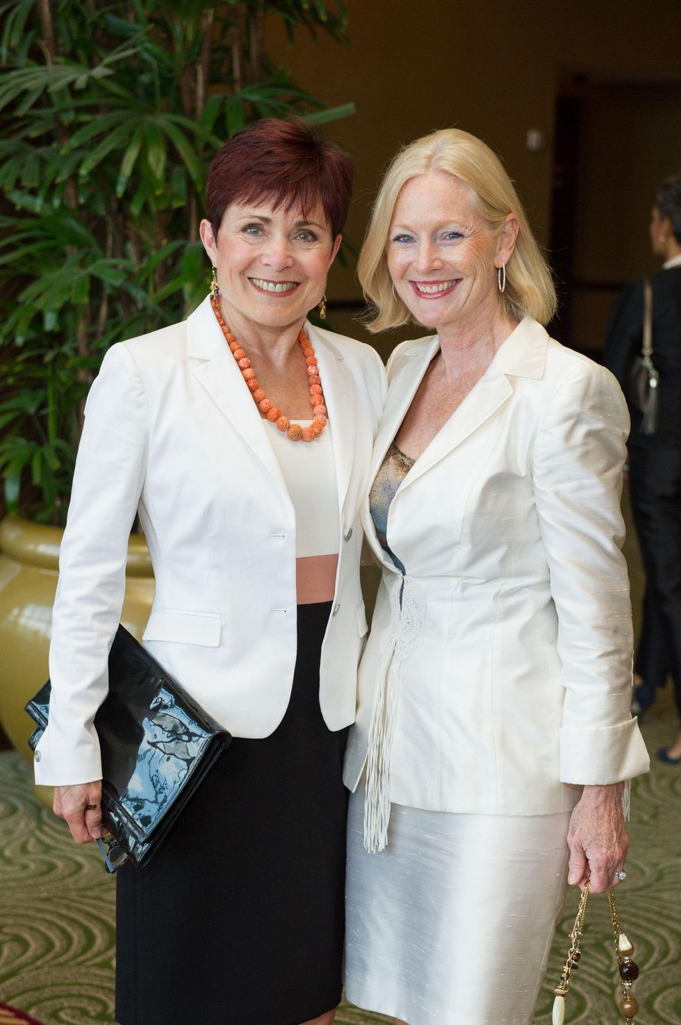 11 Jennifer Huber, left, and Trish Morilleat the Holocaust Museum Moral Courage Award dinner June 2014