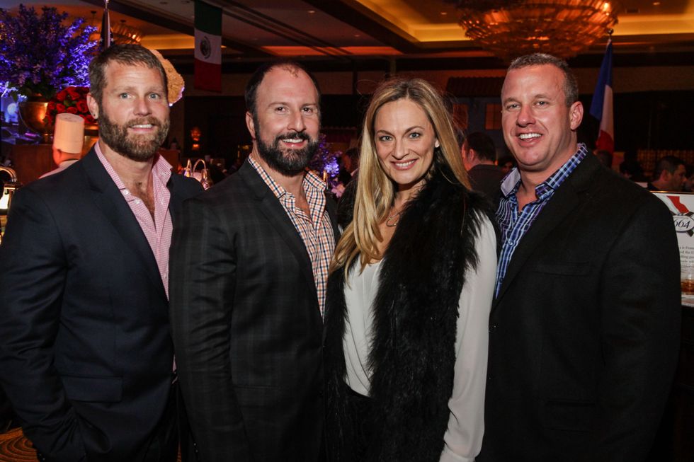 11 Kevin Black, from left, Tony Bradfield and Rachel and Tom Regan at The Social Book 2015 Launch Party January 2015