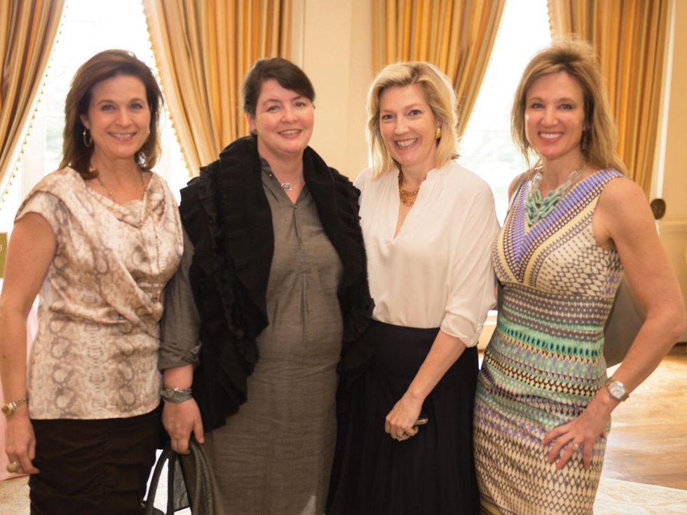 11 Kim Peterson, from left, Kelli Sklar, Katherine Smith and Ann Bastian at the Children's Museum Friends Families Luncheon March 2015
