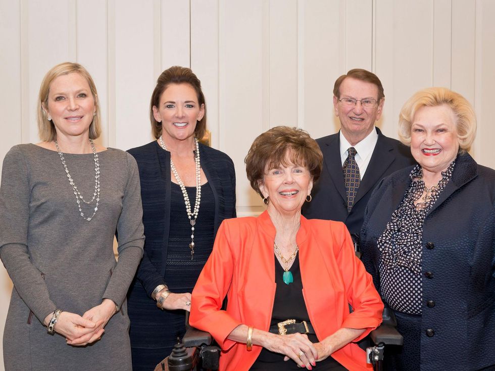 11 Lee Woodruff, from left, Cherl Duff, Jerry J. Andrew and Allen and Missy McInnes at the Aphasia Recovery Center luncheon March 2014